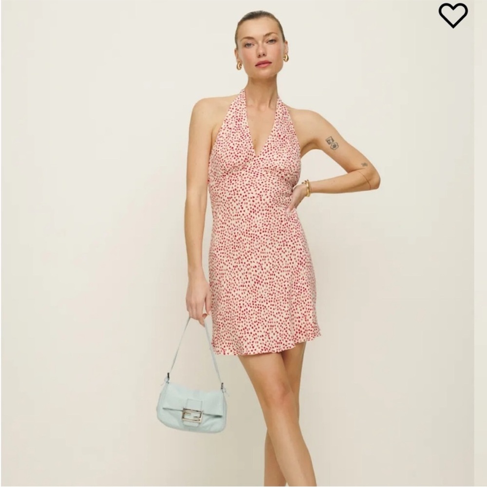 NWT Reformation Delanie halter dress, size L - Picture 2 of 8